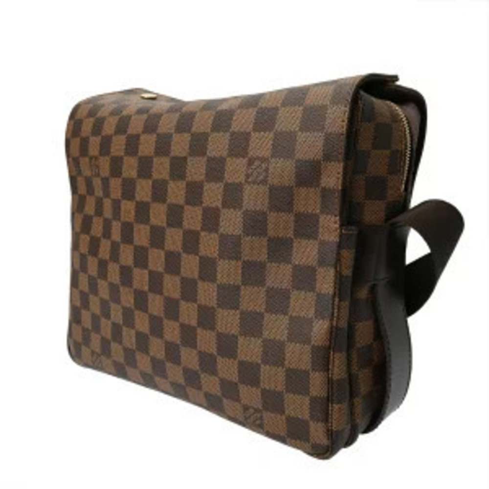 Louis Vuitton Shoulder Brown Canvas Bag Naviglio Damier